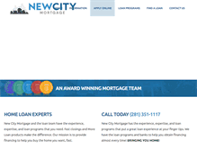 Tablet Screenshot of newcitymortgage.com